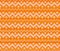 Orange knitted Scandinavian ornament seamless
