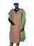Orange ladies kurta pajama suit traditional north Indian dress fashion dummy lady doll,