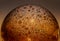 Orange lamp of murano glass ball