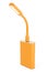 Orange Led USB Lamp with Powerbank. 3d Rendering