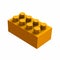 Orange lego cube for games