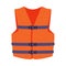 Orange Life Jacket or Vest as Personal Flotation Device for Drowning Prevention Vector Illustration