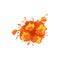 Orange light bomb fire burst, explosion effect