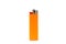 Orange lighter isolated on white background, with clipping path