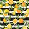 Orange and Limon Seamless Tropical Pattern