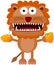 Orange lion