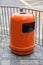 Orange Litter Bin