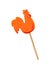 Orange lollipop cockerel