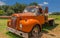 Orange Mack Truck on Farm