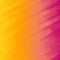 Orange and magenta linear gradient background with diagonal lines distortion