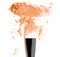 Orange make up color with brush, crushed make up color