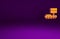 Orange Mars rover icon isolated on purple background. Space rover. Moonwalker sign. Apparatus for studying planets