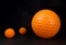 Orange massage balls