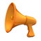 Orange megaphone communication news blog loudspeaker bullhorn