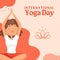 Orange Minimalist International Yoga Day (Instagram Post