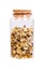 Orange mullein Verbasci flos in a bottle with cork stopper for