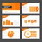 Orange Multipurpose Infographic elements and icon presentation template flat design set advertising marketing brochure flye