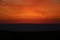 orange mystic sunset in the russian primorye mountains