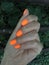 orange nails