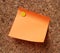 Orange note pad