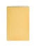 Orange notepad with spring isolated