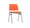 The orange office chair. Isolated