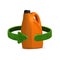 Orange oil canister recycle concept isolation on white