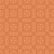 Orange Ornamental Seamless Line Pattern