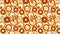 Orange Overlapping Circles Background Pattern