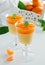 Orange panna cotta