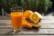 Orange, papaya and carrot smoothie