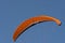 Orange parachute with ropes