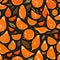 Orange pattern background illustration - ai generated image