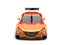 Orange pearlescent modern super sports car - front view