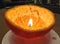 Orange peel candle