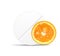 Orange pill icon.Environment background vector