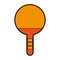 Orange Ping pong racket