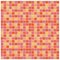 Orange and pink glass tiles