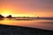 Orange and Pink Sunset on a Beach, South Australia