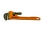 Orange pipe wrench