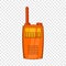 Orange portable handheld radio icon