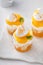 Orange pound cake trifle with cream cheese mousse