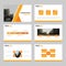 Orange presentation templates, Infographic elements template flat design set for annual report brochure flyer leaflet marketing