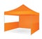 Orange promotional tent