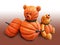 Orange Pumpkin Bears