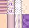 Orange & Purple Seamless Patterns