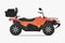 Orange quad bike graphic icon