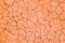 Orange Ñracks texture ground surface soil, drought, dried clay,  ground on Mars