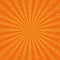 Orange radial background with Japanese design.