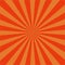 Orange radial sunrise retro background.Sunburst Pattern with rays, abstract spiral, starburst. vector eps10